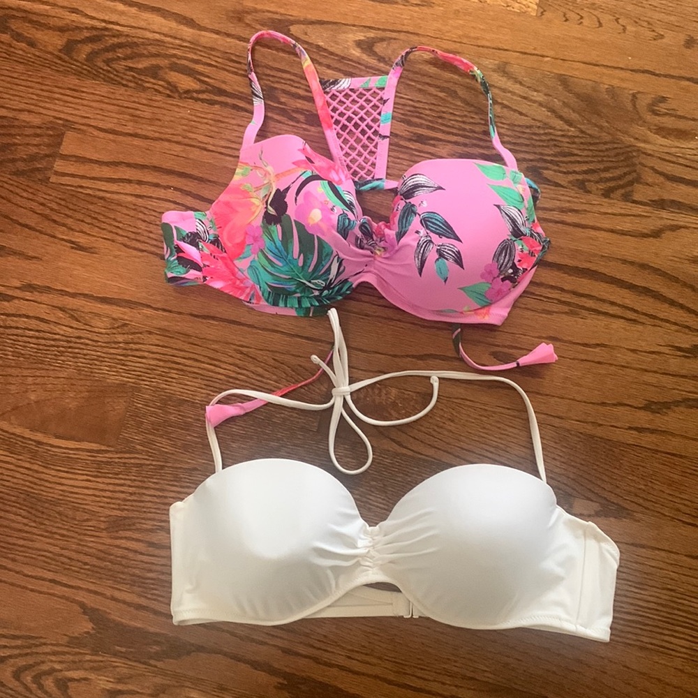 2 bikini tops